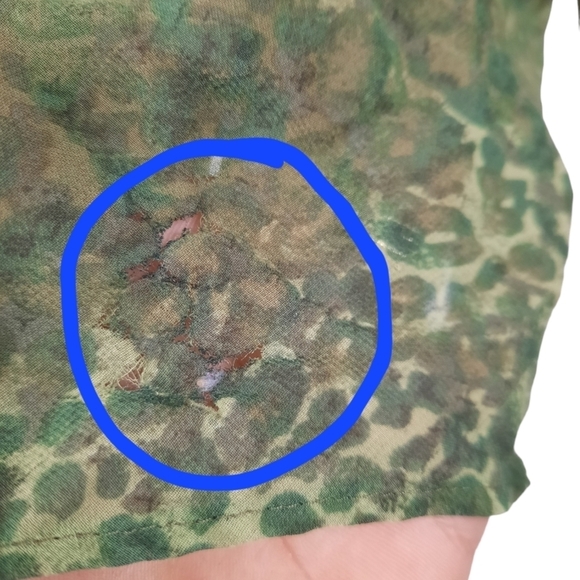 Vintage Victoria's Secret Sheer Long Sleeve Nightie Olive Leopard Print Sz Small - Picture 6 of 9